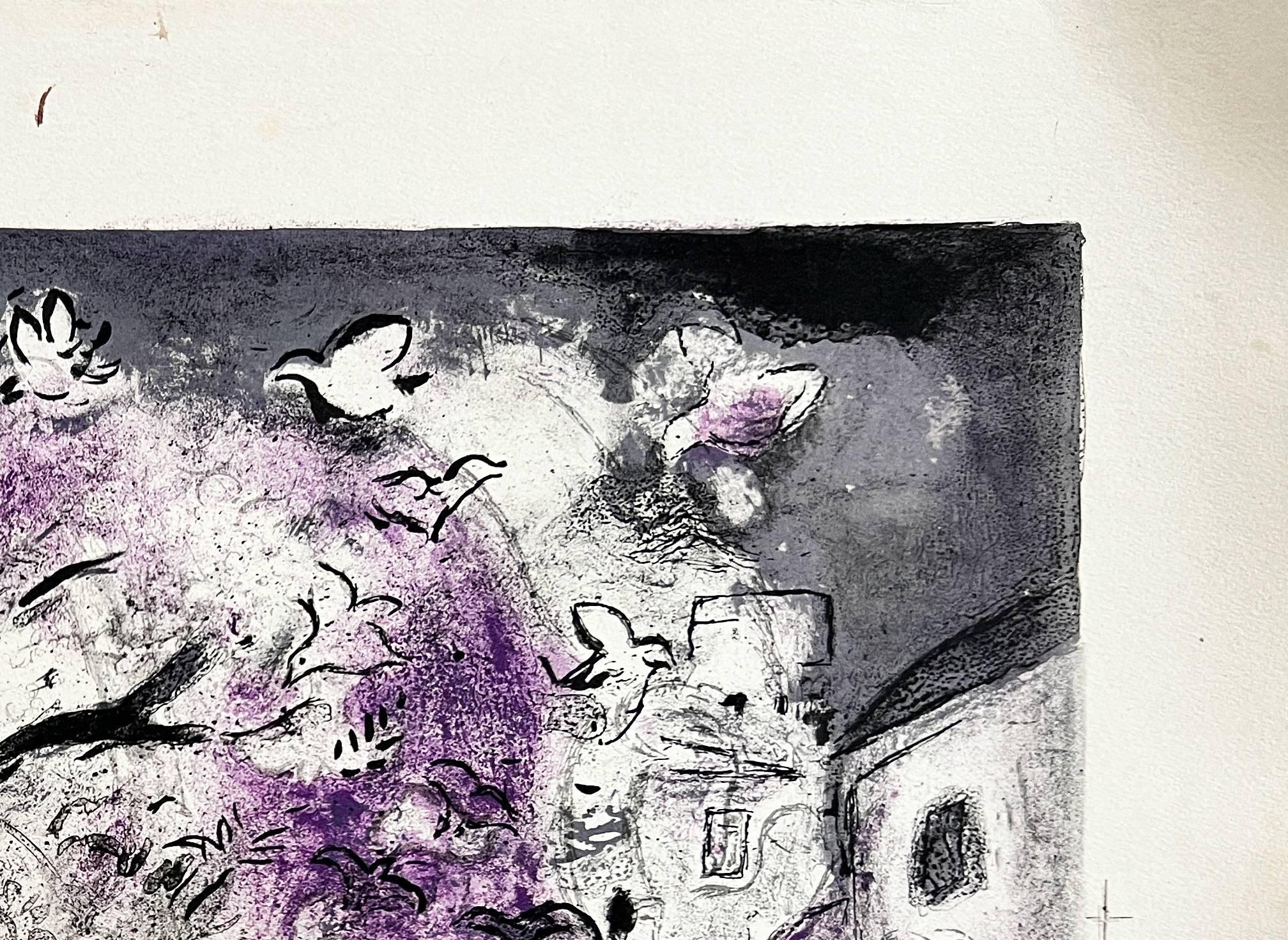 Daphnes and Chloé, Planche XXVI - Symbolist Print by Marc Chagall
