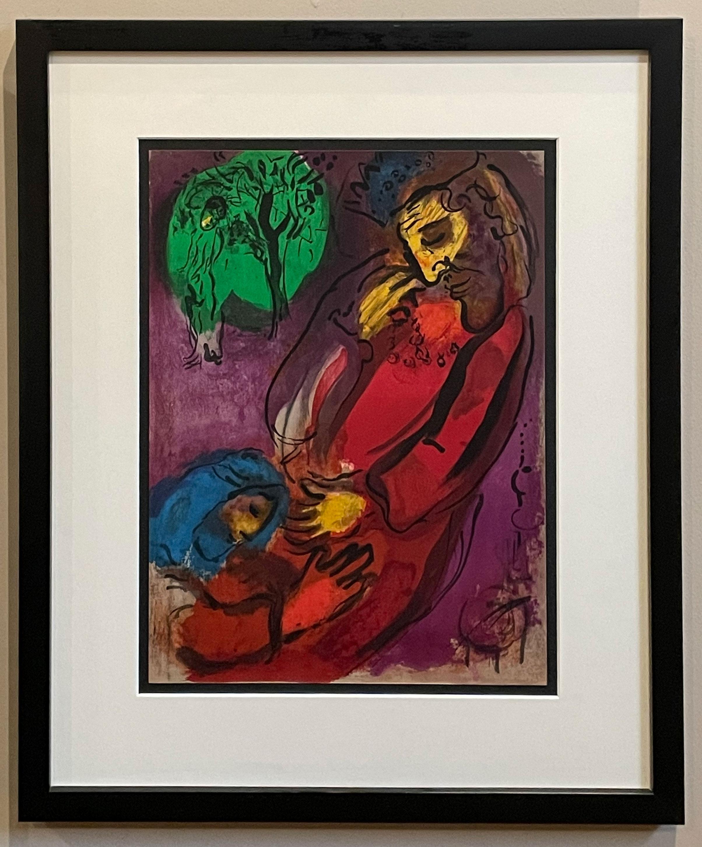 Marc Chagall Figurative Print - David and Absalom