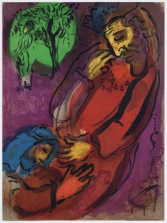 "David e Absalom" litografia originale