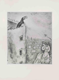David und Bathsheba – Radierung von Marc Chagall – 1956