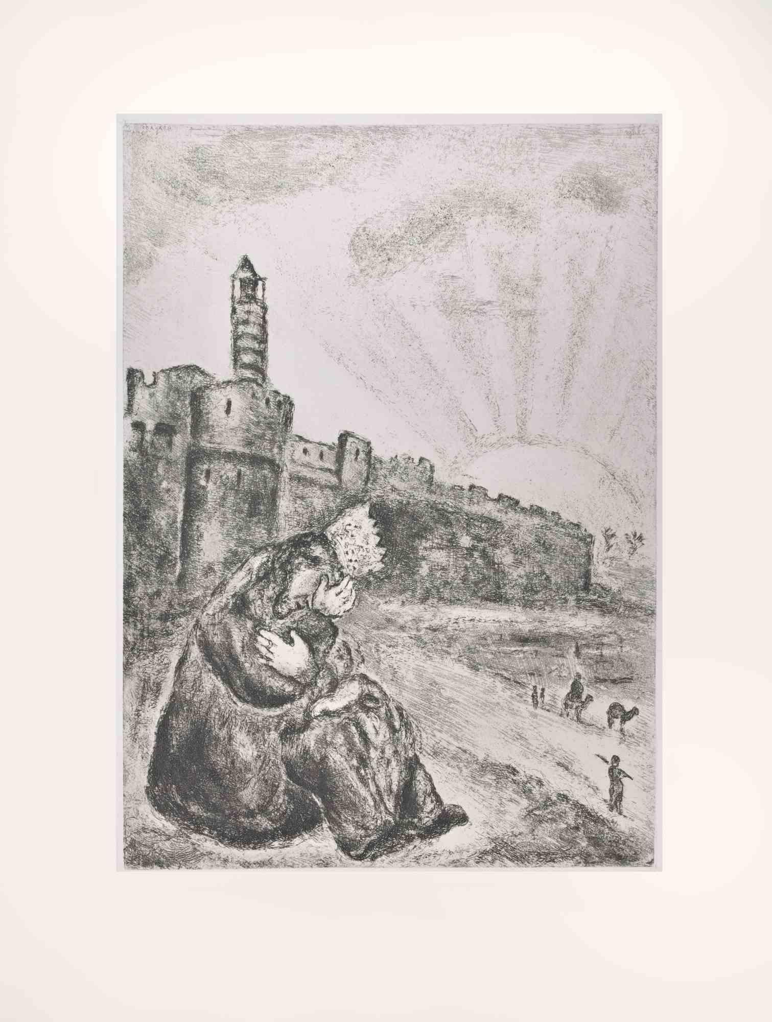Etching on Montval wove paper, realized by Marc Chagall in 1931-39 and published by Tériade in 1956.

Edition of 275+30 out of commerce copies.

Not signed nor numbered, as issued.

Excellent impression with full margins a a bright and fresh
