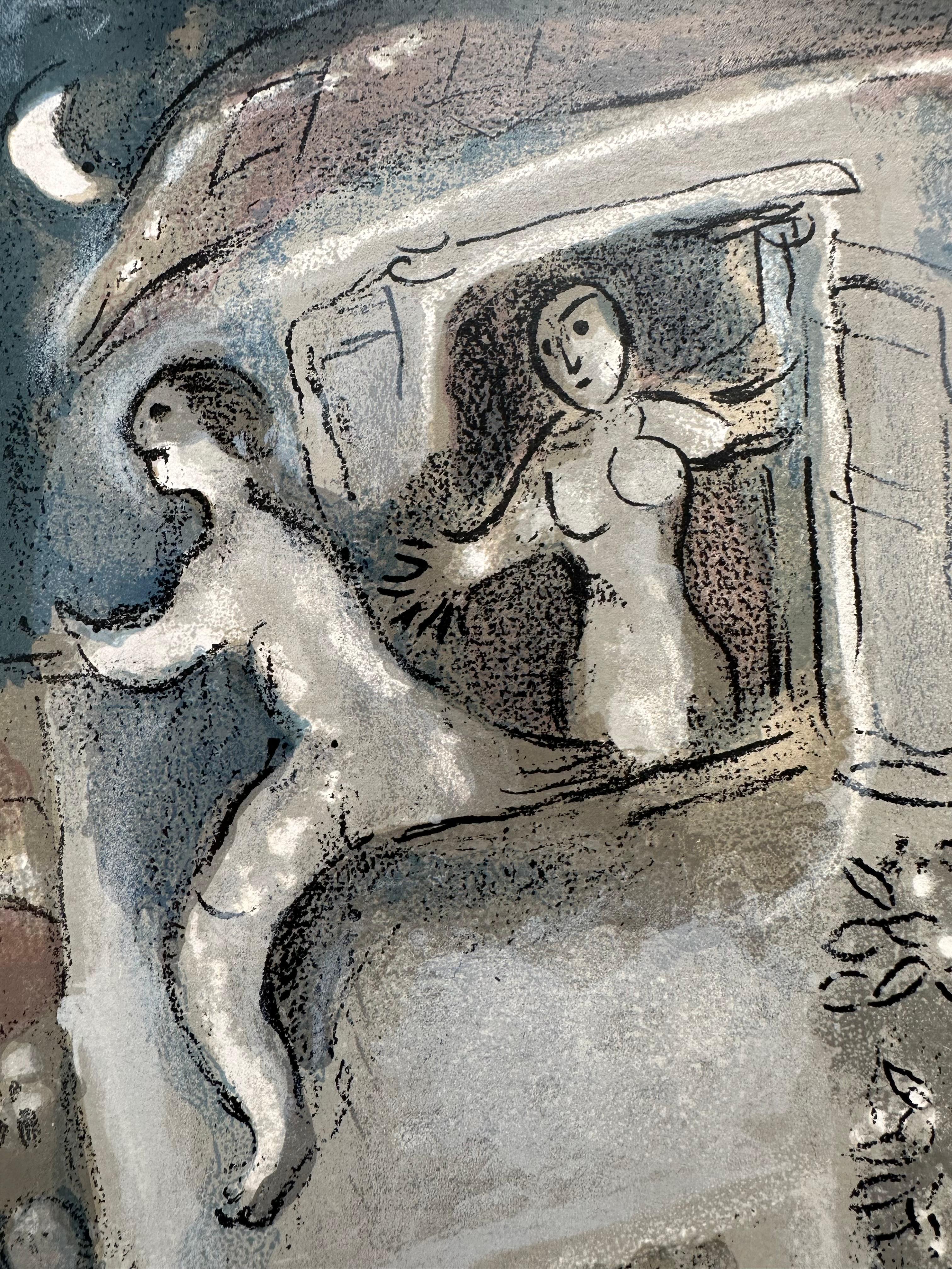 Marc Chagall, David sauvé par Michal, 1960 For Sale 1