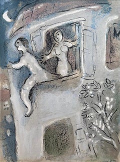 Marc Chagall, David sauvé par Michal, 1960