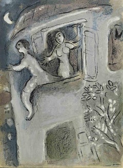 David Saved my Micheal - Lithograph by Marc Chagall - 1960