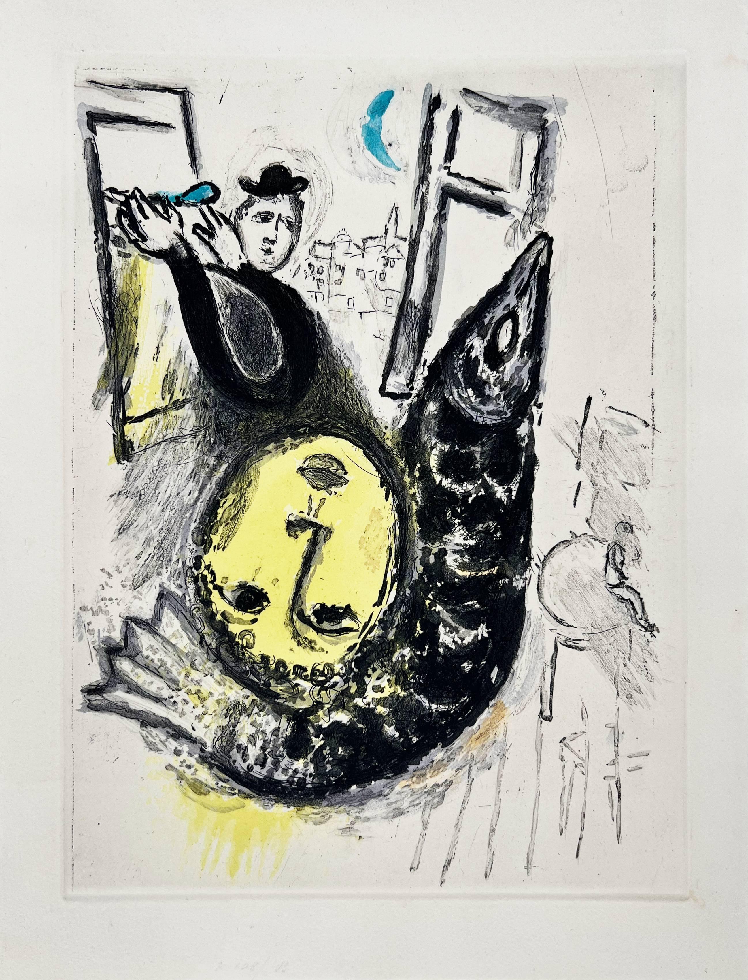 Sujets De Mauvais - Planche II - Surréalisme Art par Marc Chagall