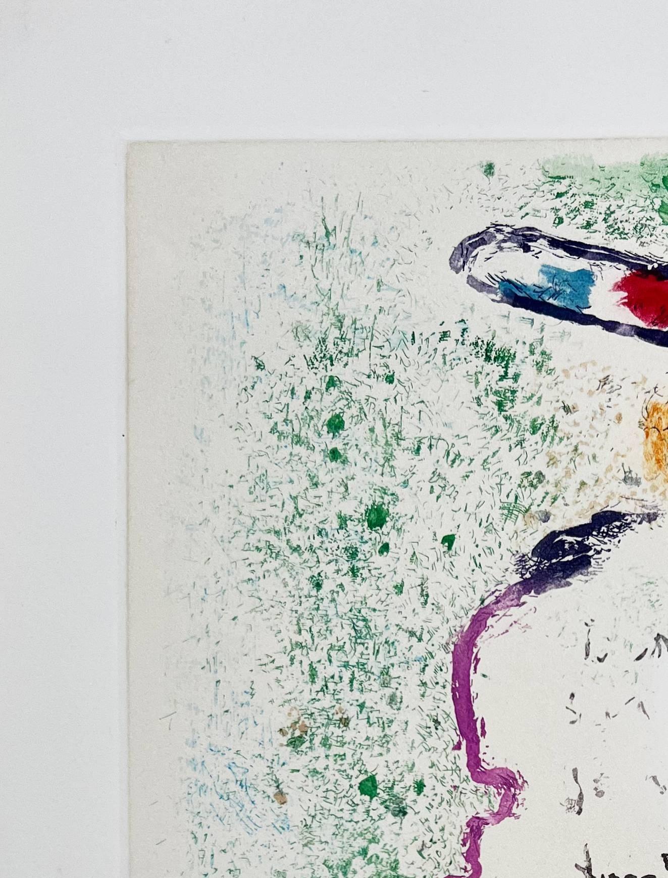 De Mauvais Sujets - Planche III - Surrealist Print by Marc Chagall