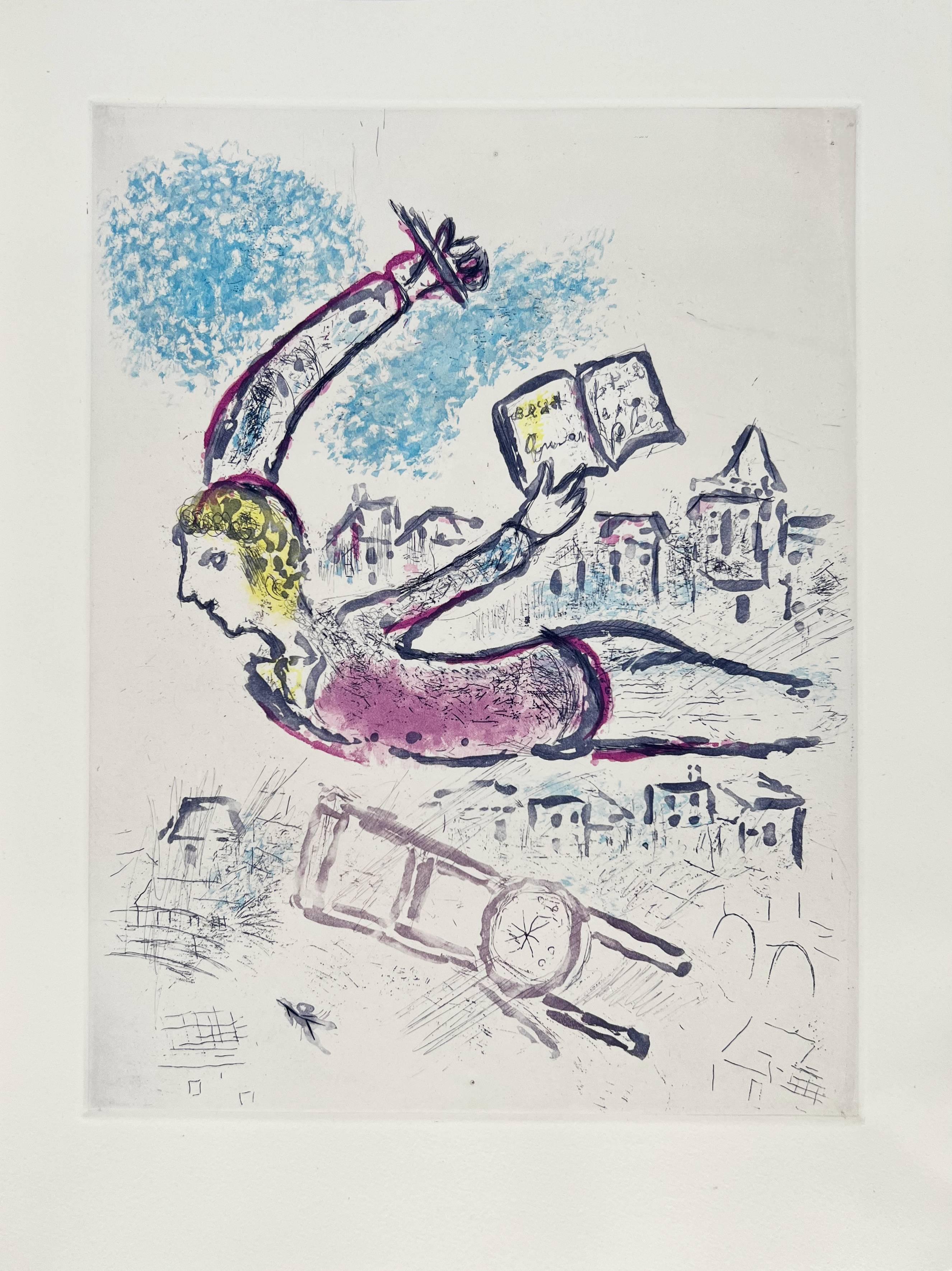 De Mauvais Sujets - Planche V - Surrealist Art by Marc Chagall