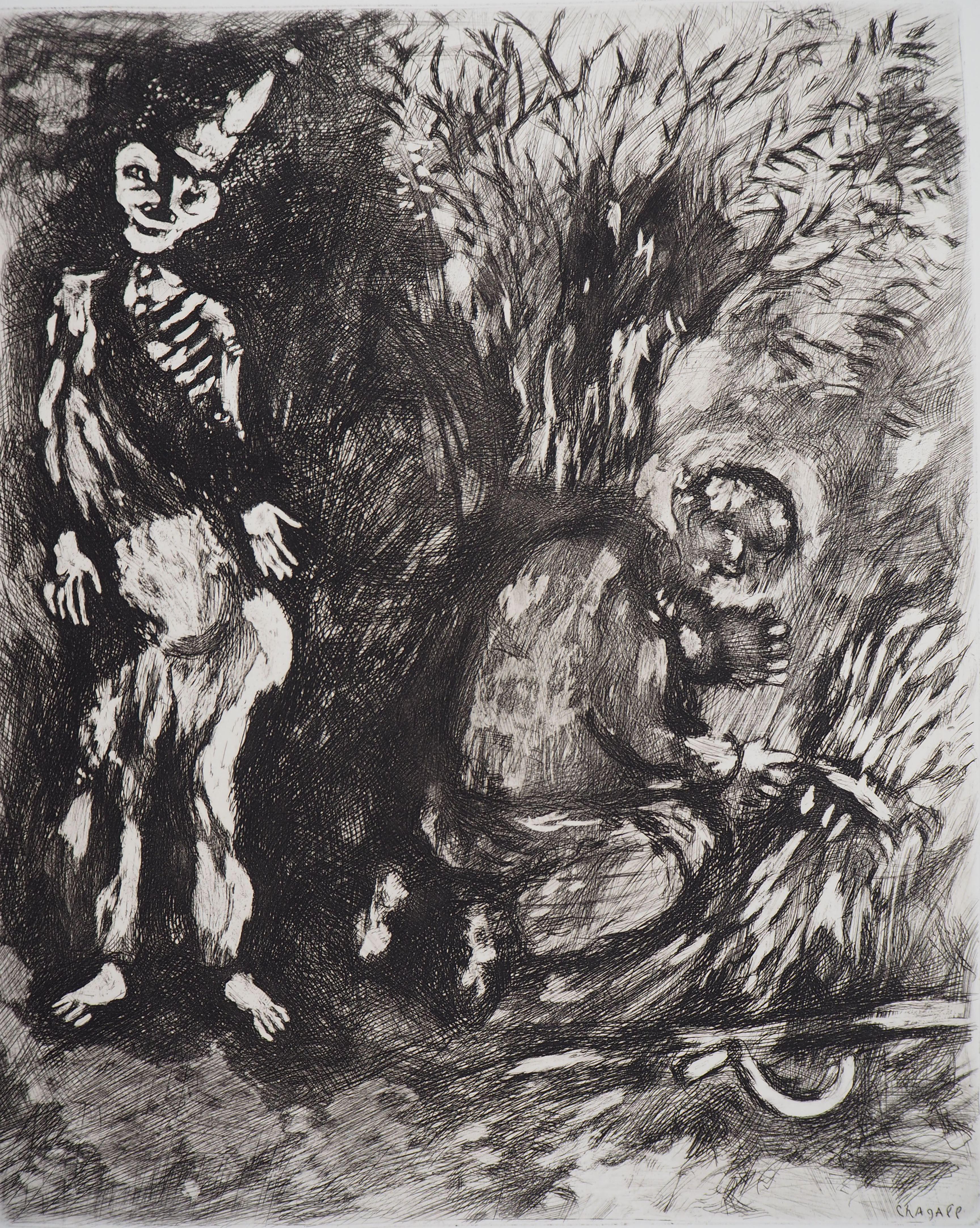 Death and The Lumberjack - Original Etching - Ref. Sorlier #101 - Print by Marc Chagall