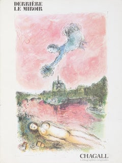 Derriere Le Miroir n. 246, coloratissima litografia Modern di Marc Chagall