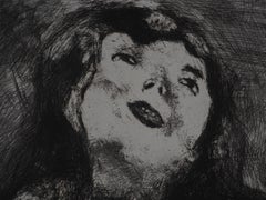 Despair (The Young Widow) - Original etching - Ref. Sorlier #166