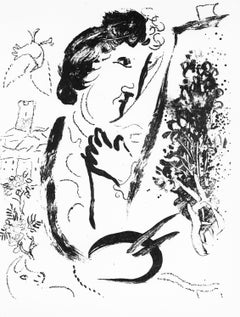 Vintage Devant le Tableau (Cramer 56; Mourlot 402), The Lithographs of Chagall