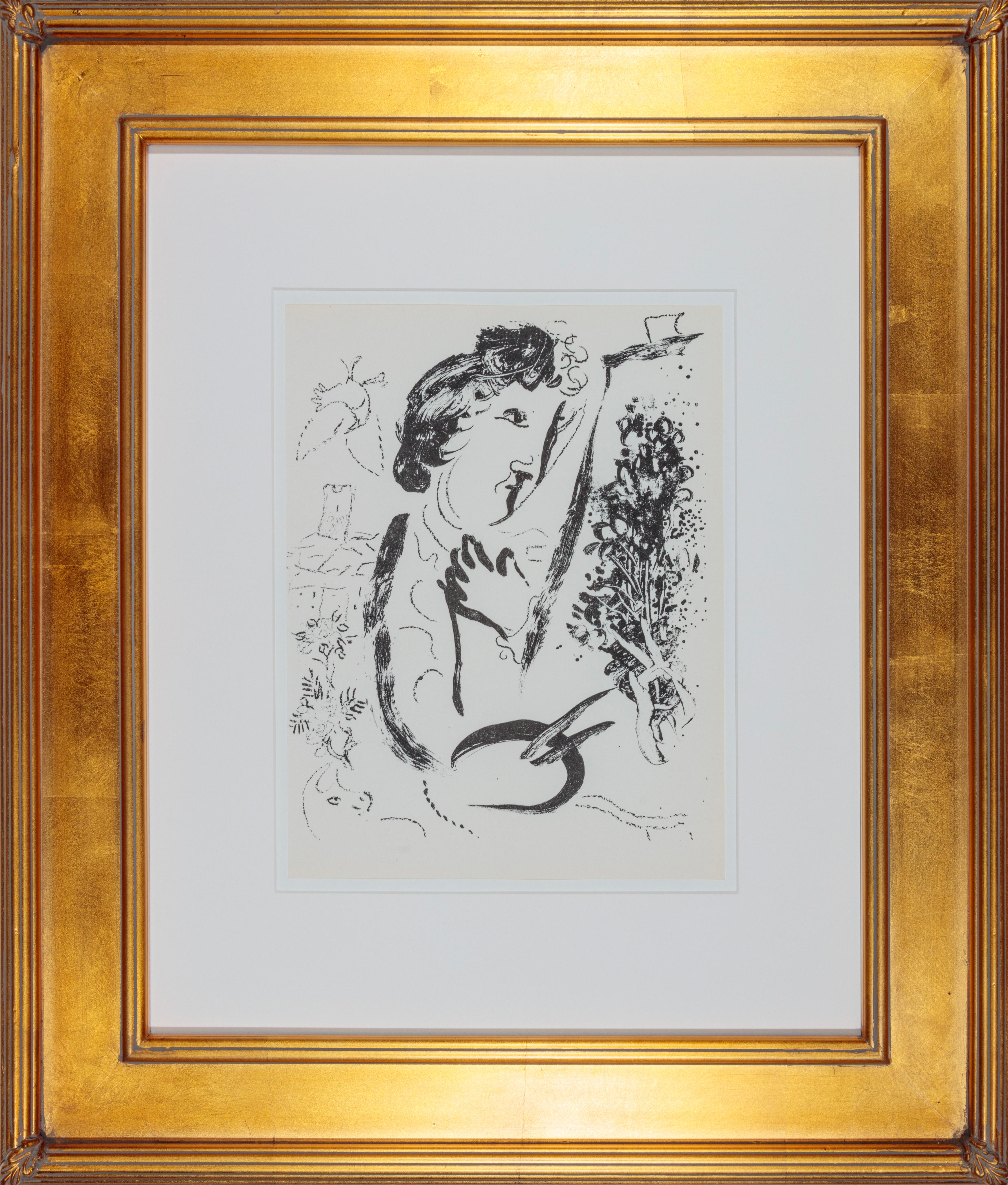 Devant le Tableau (In front of the picture) - Print de Marc Chagall