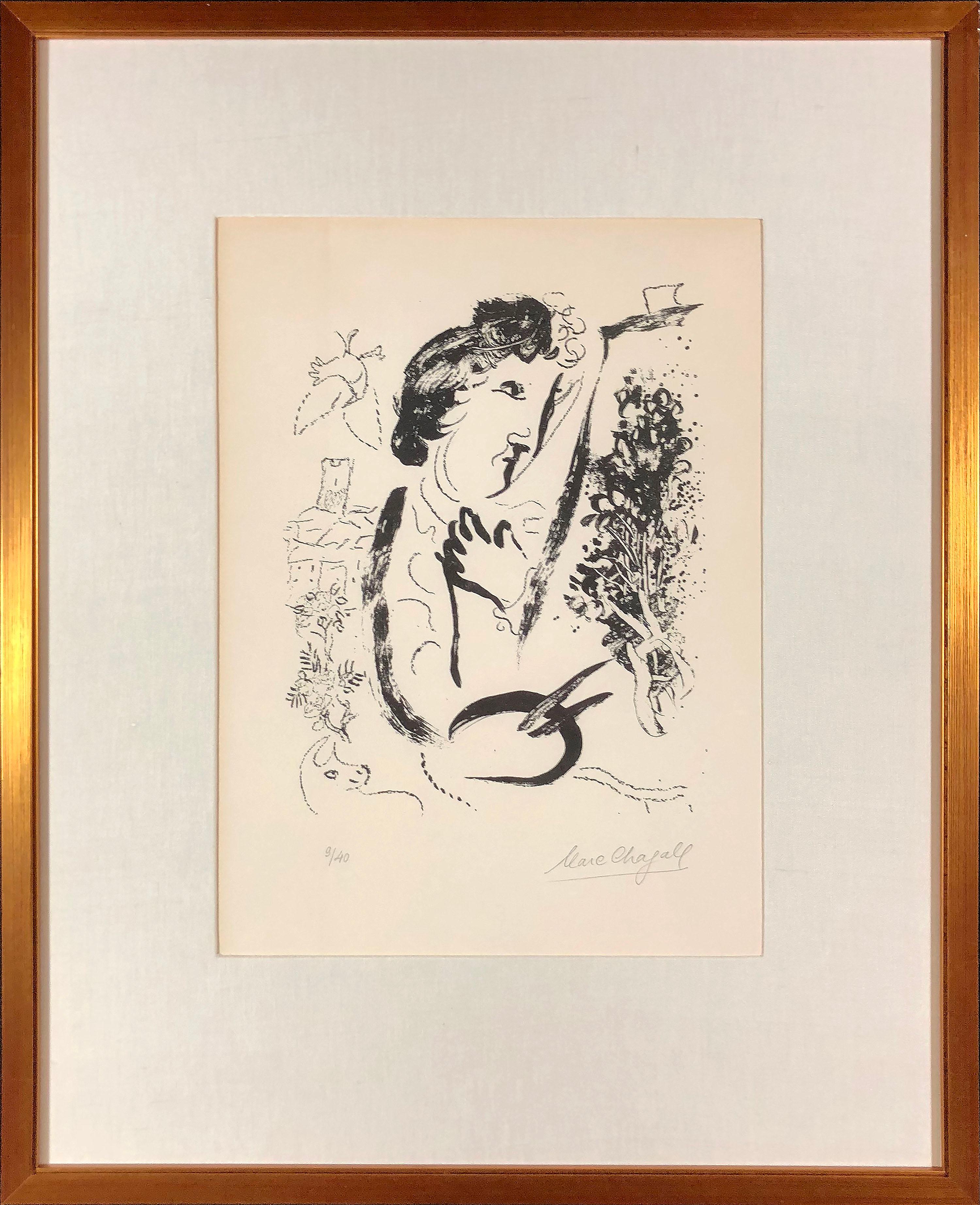 Devant le Tableau (Signed and Numbered) - Print by Marc Chagall