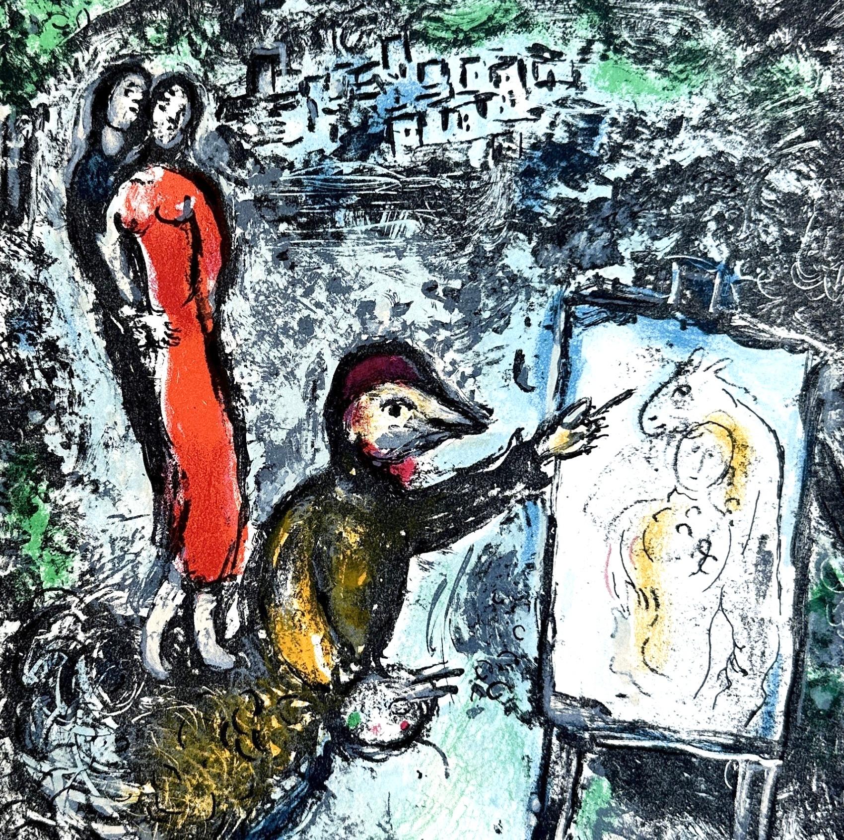 Devant St-Jeannet (Cramer 89 ; Mourlot 646), Les Céramiques et Sculptures - Print de Marc Chagall