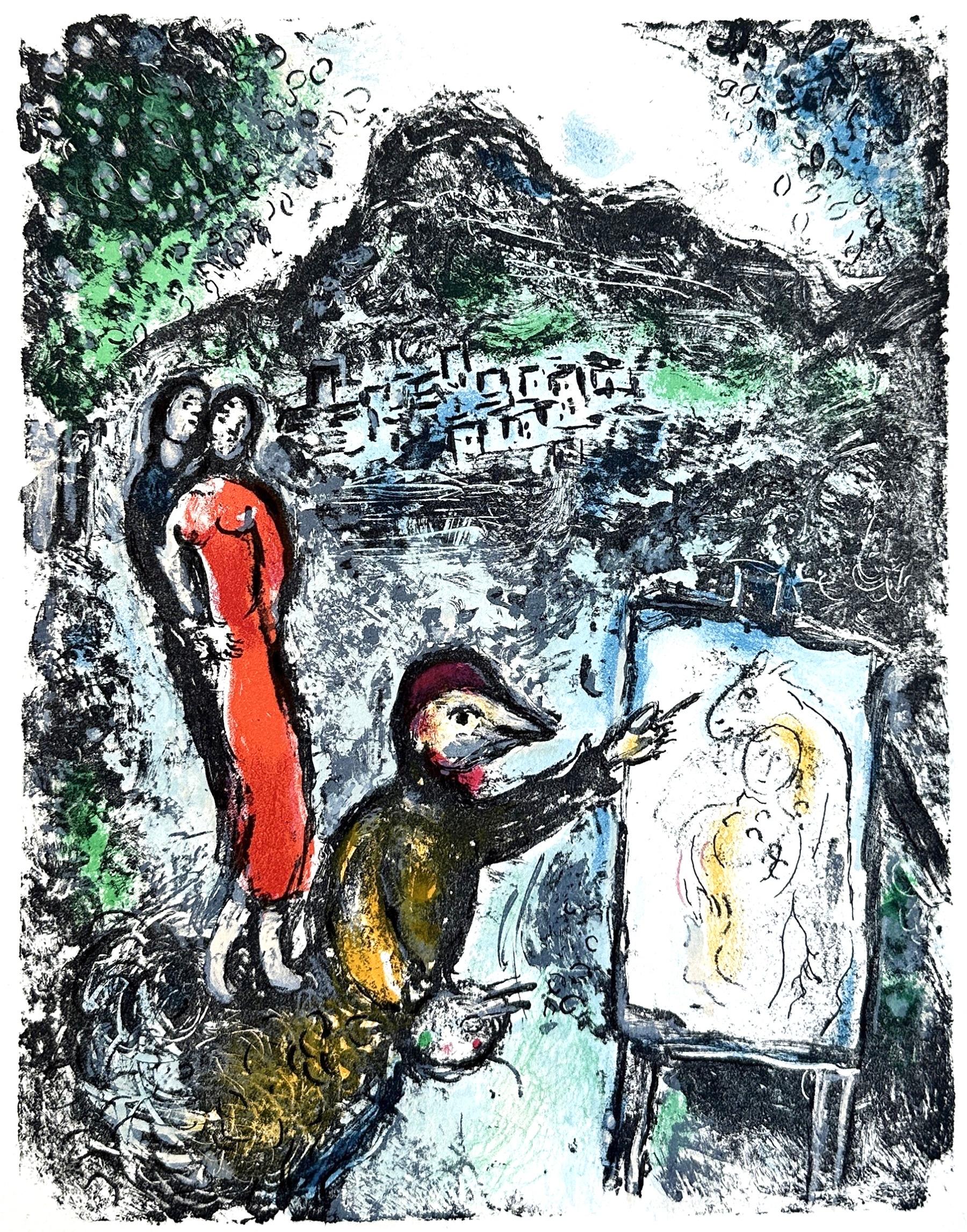 Lithographie sur papier vélin. Format du papier : 12,5 x 9,375 pouces. Inscription : Non signé et non numéroté, tel que publié. Catalogue raisonné des références : Chagall, Marc, et al. Les lithographies de Chagall, Volume IV, 1969-1973. Crown