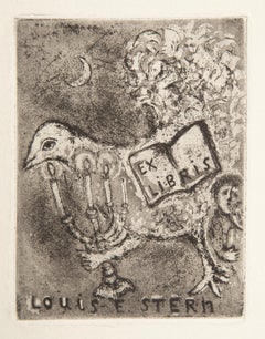 Die Begierde II, Etching and Aquatint by Marc Chagall