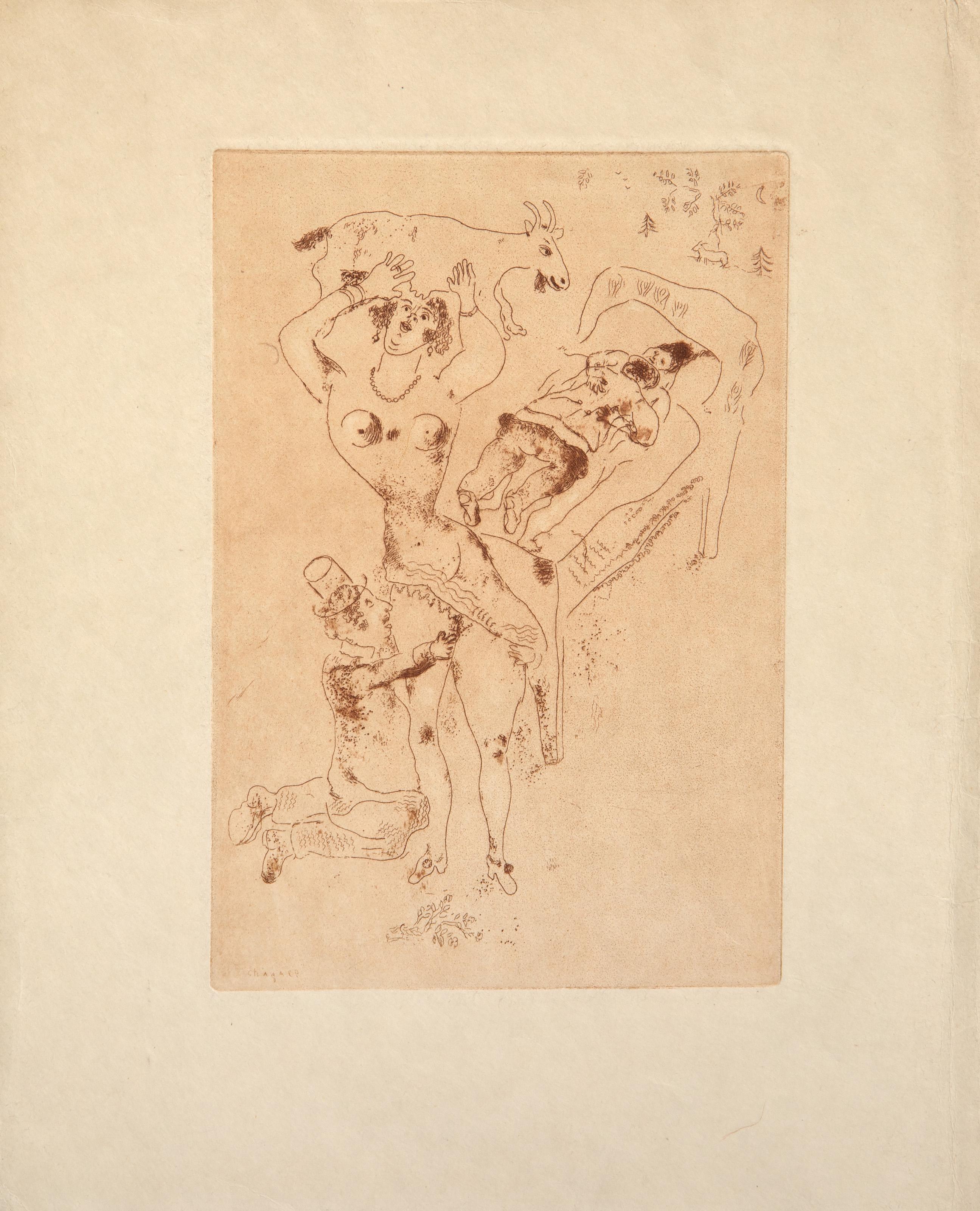 Die Wollust III, Etching by Marc Chagall 3