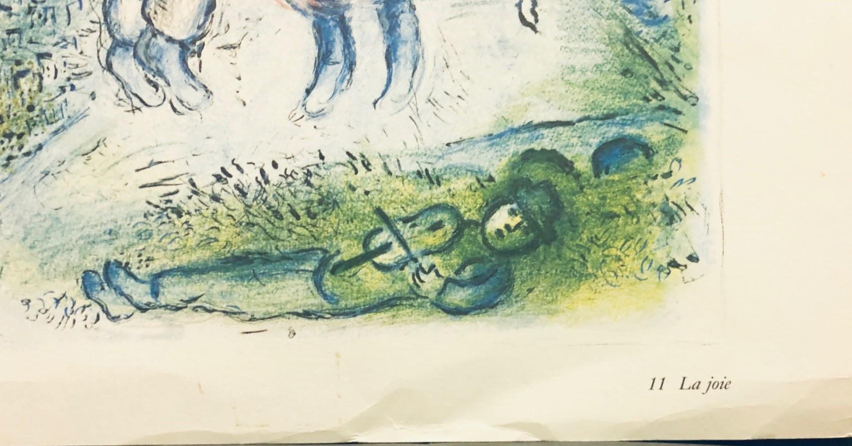 Double-sided prints (three total images) believed to be from Derrière le miroir - Print by Marc Chagall