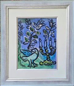 Dove and Menorah Candlestick, from The Jerusalem Windows, 1961