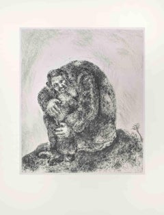 Elia sul Monte Carmelo - Acquaforte di Marc Chagall - 1956
