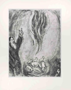 Elijahs Angebot - Radierung von Marc Chagall - 1956