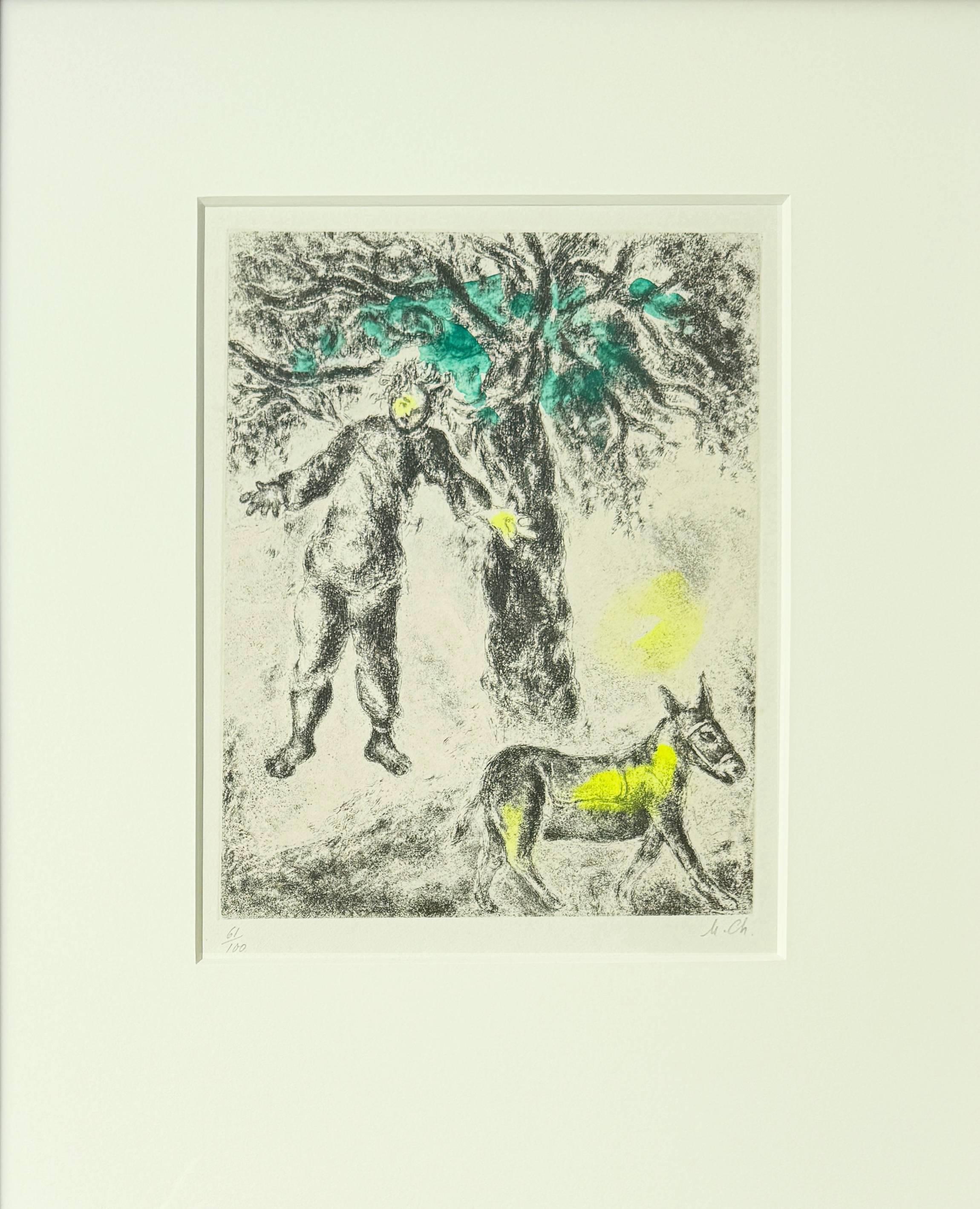 Endstück des Absalom – Print von Marc Chagall