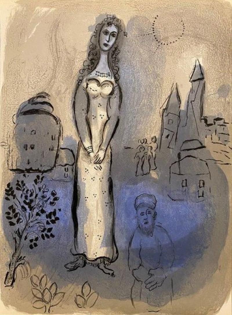 Marc Chagall Figurative Print - Esther