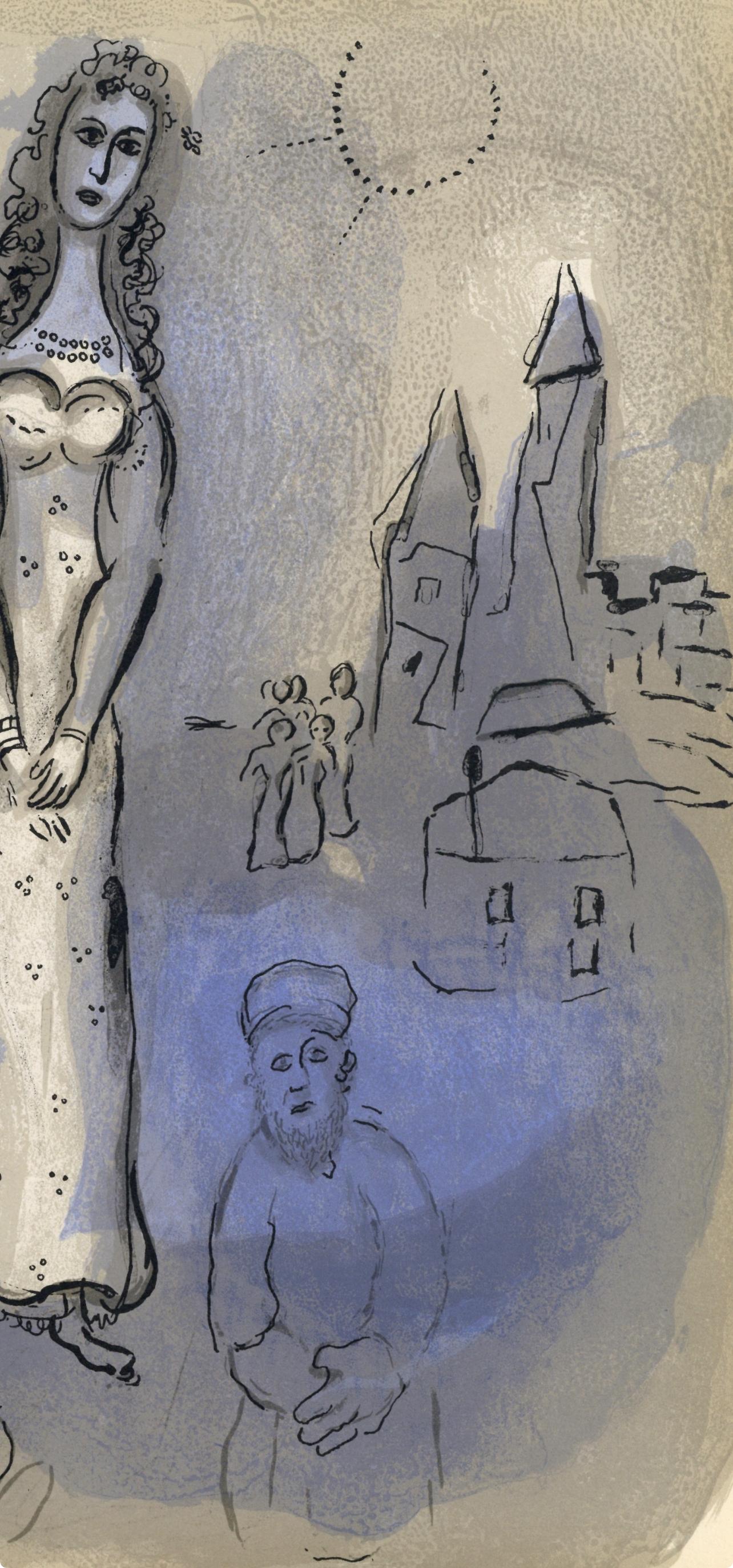 Esther (Mourlot 230-77; Cramer 42) (Expressionismus), Print, von Marc Chagall