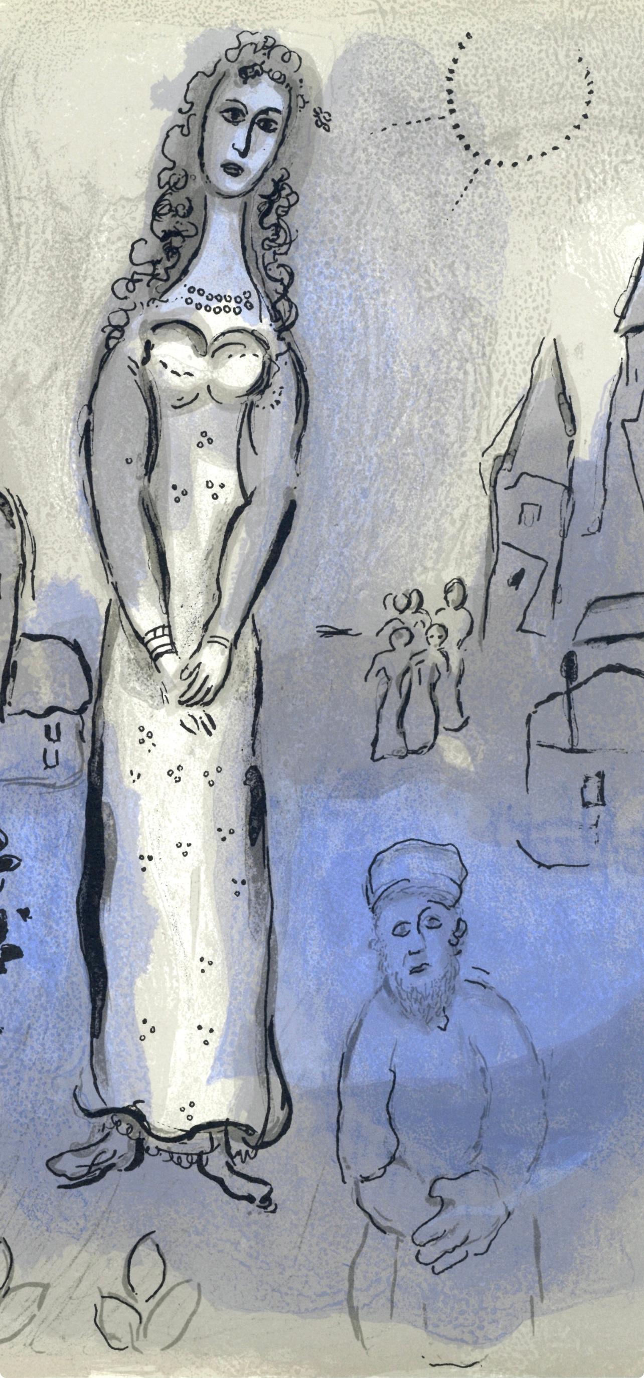 Esther (Mourlot 230-77; Cramer 42), Marc Chagall, Dessins Pour La Bible For Sale 3