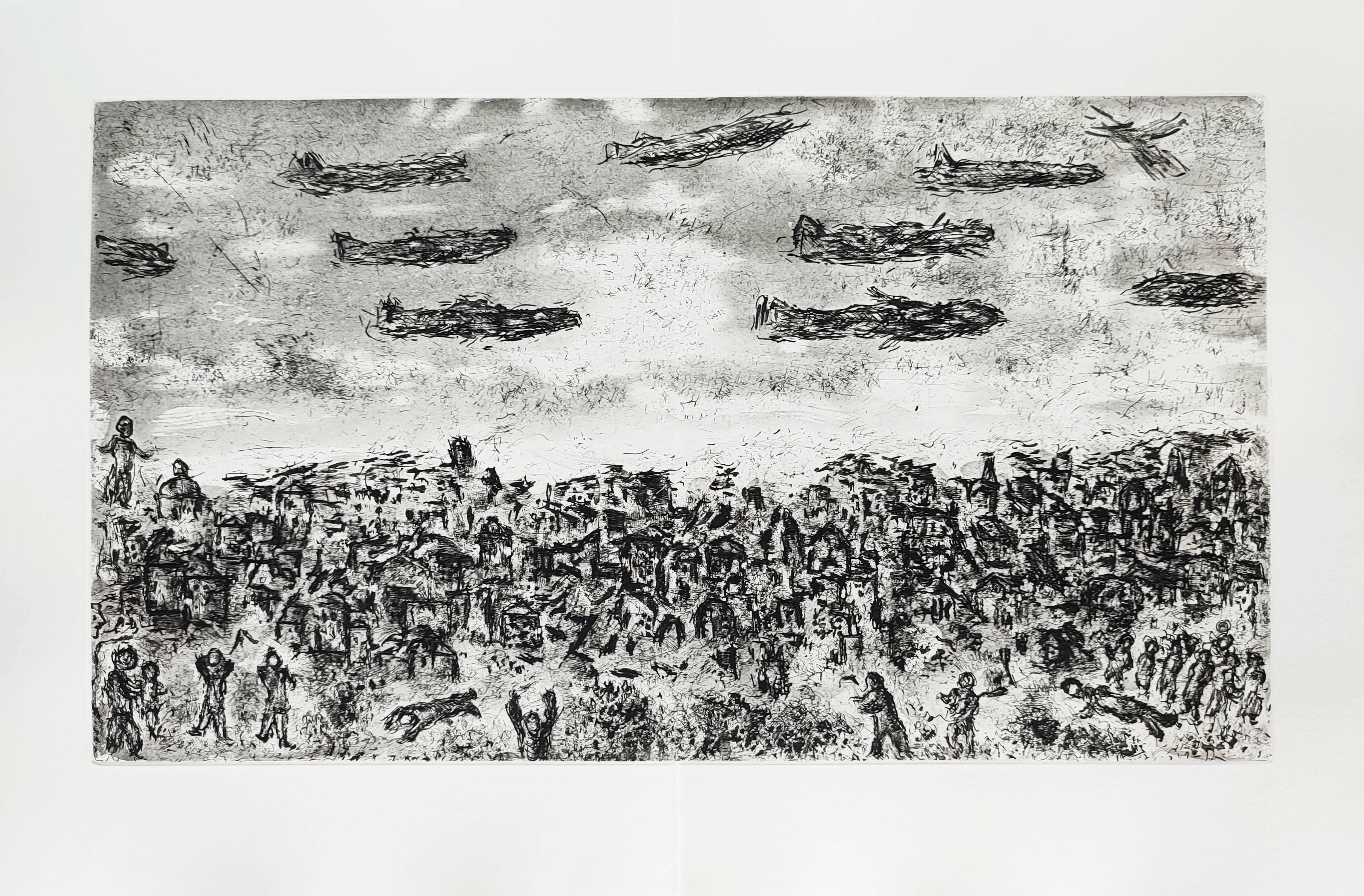 Marc Chagall Abstract Print - Et sur la terre