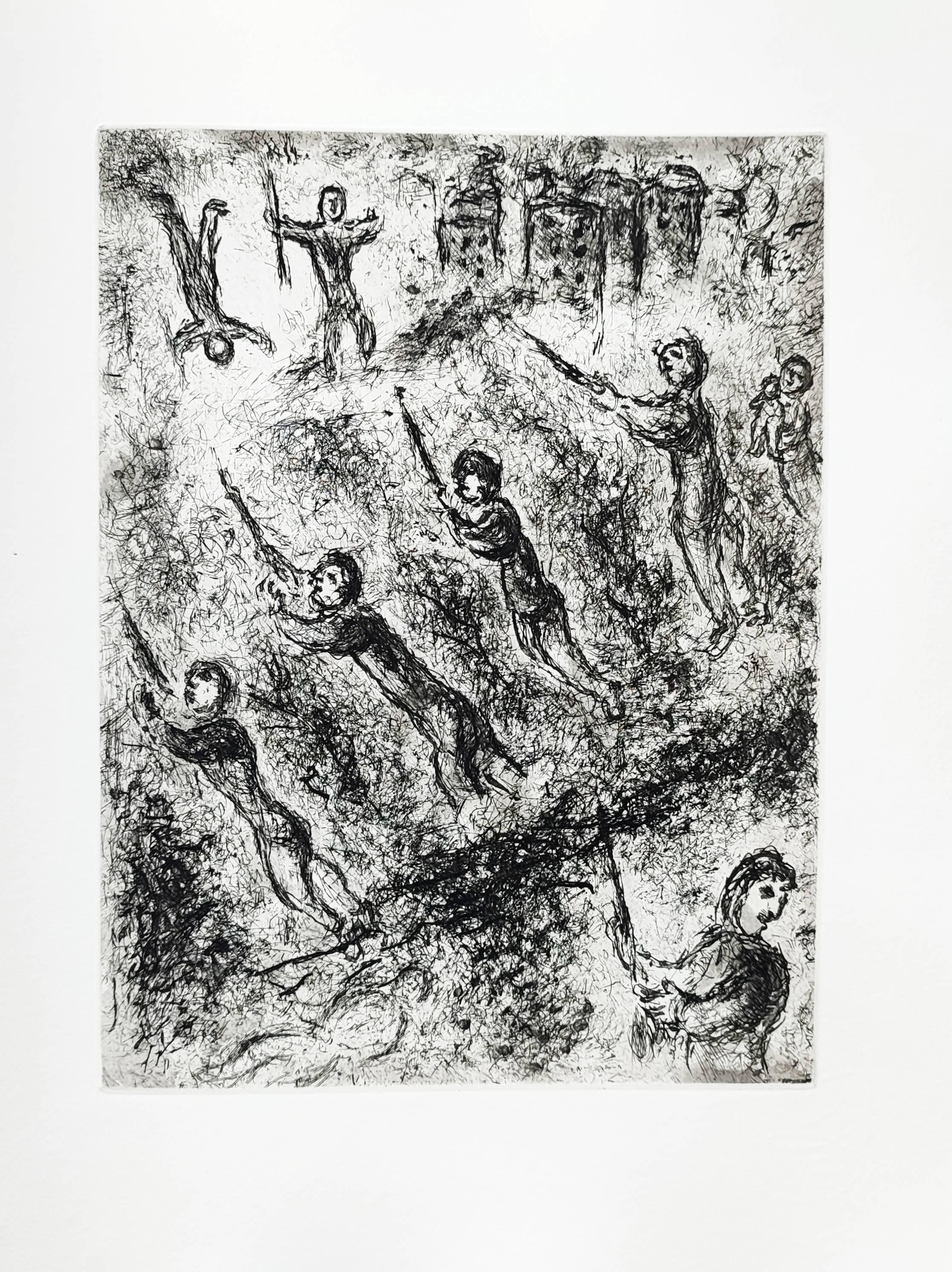 Marc Chagall Abstract Print – Et sur la terre