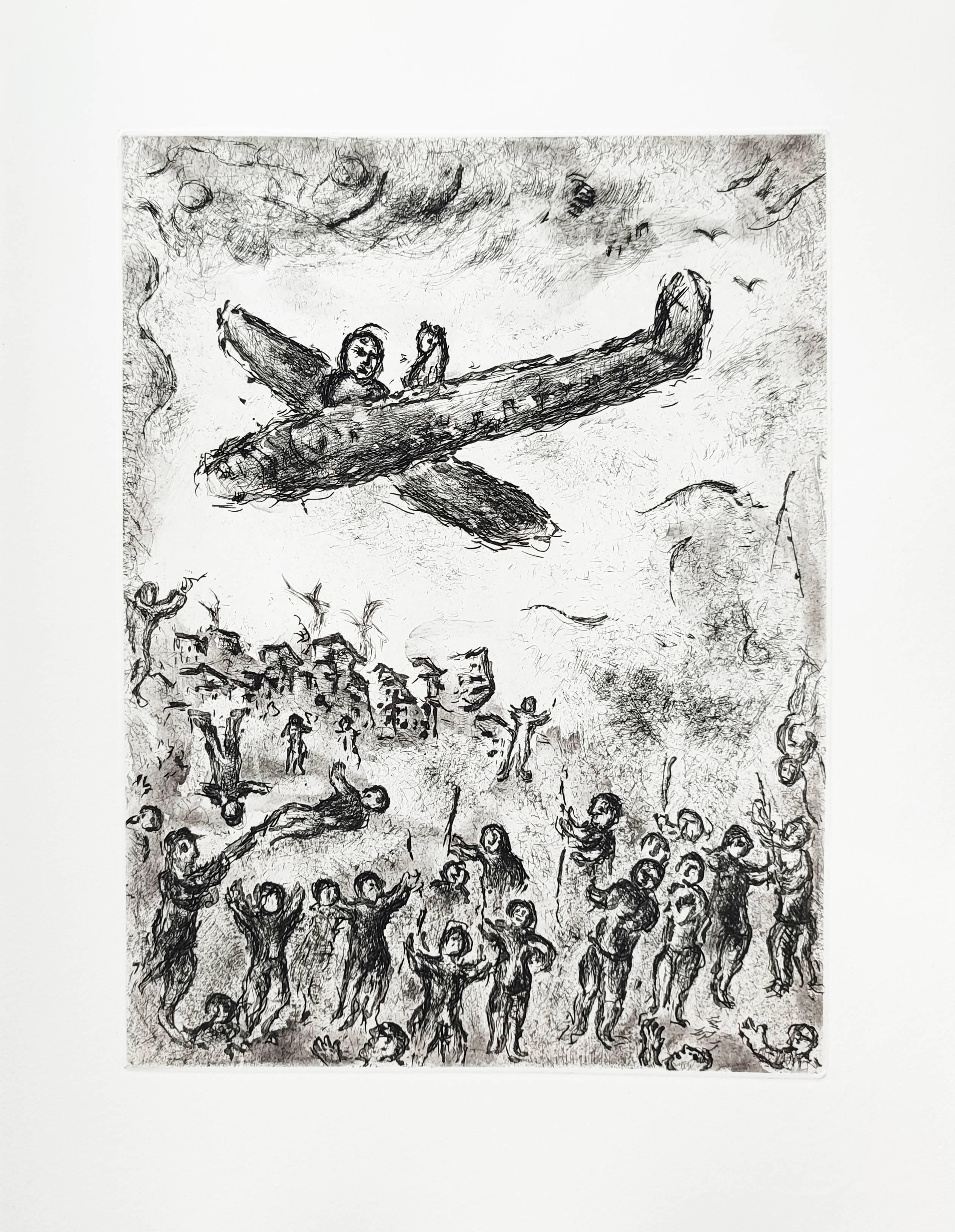Marc Chagall Abstract Print - Et sur la terre