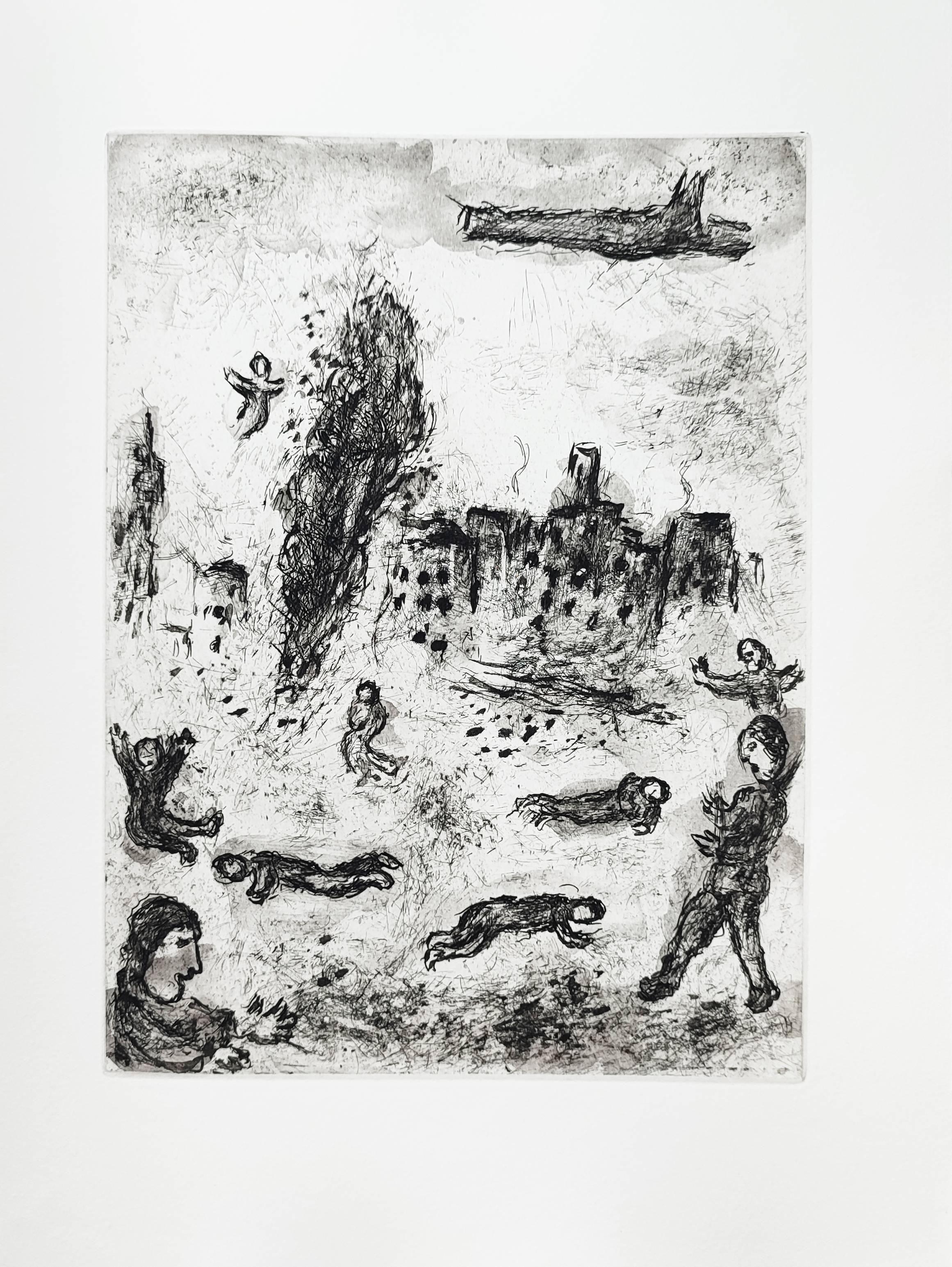 Marc Chagall Abstract Print - Et sur la terre