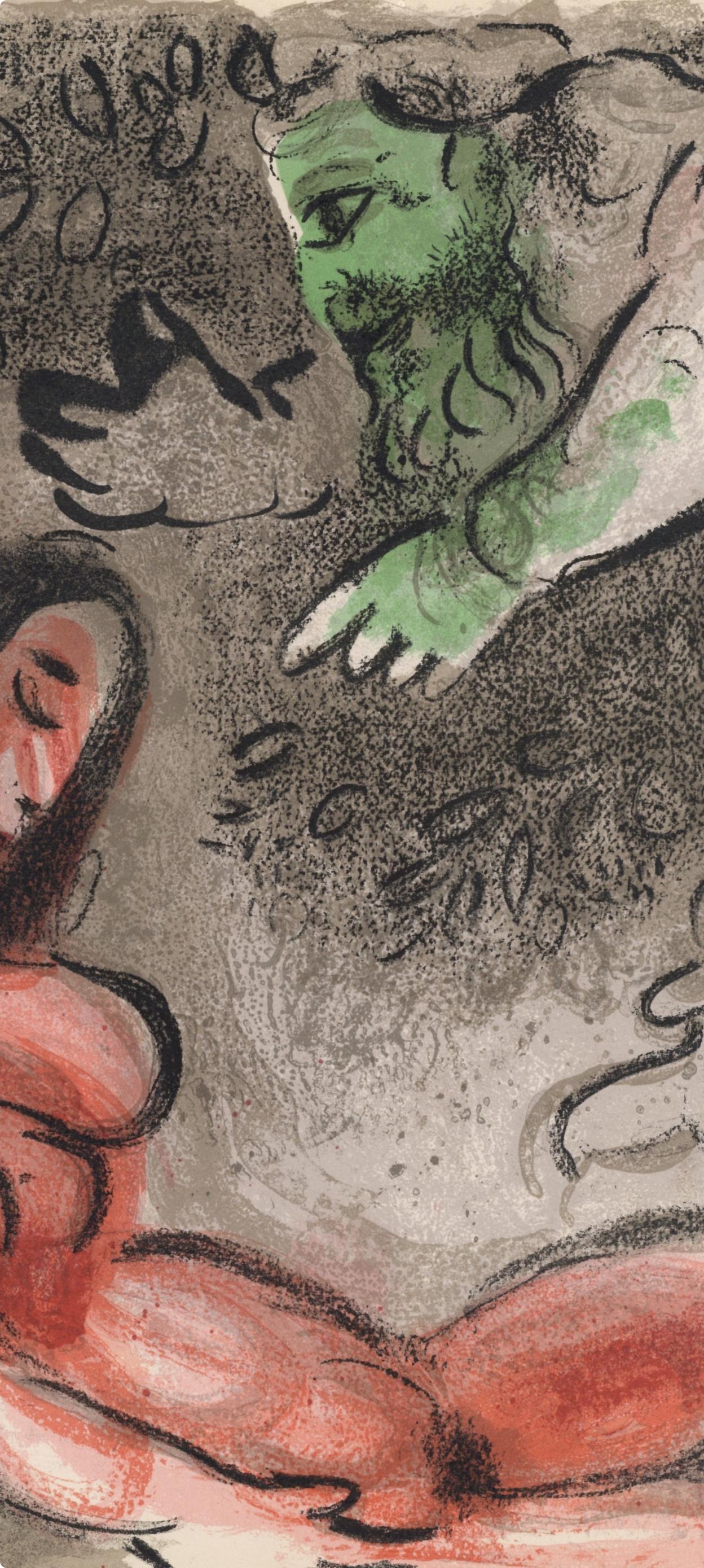Ève Maudite par Dieu (Mourlot 230-77; Cramer 42) (Expressionismus), Print, von Marc Chagall