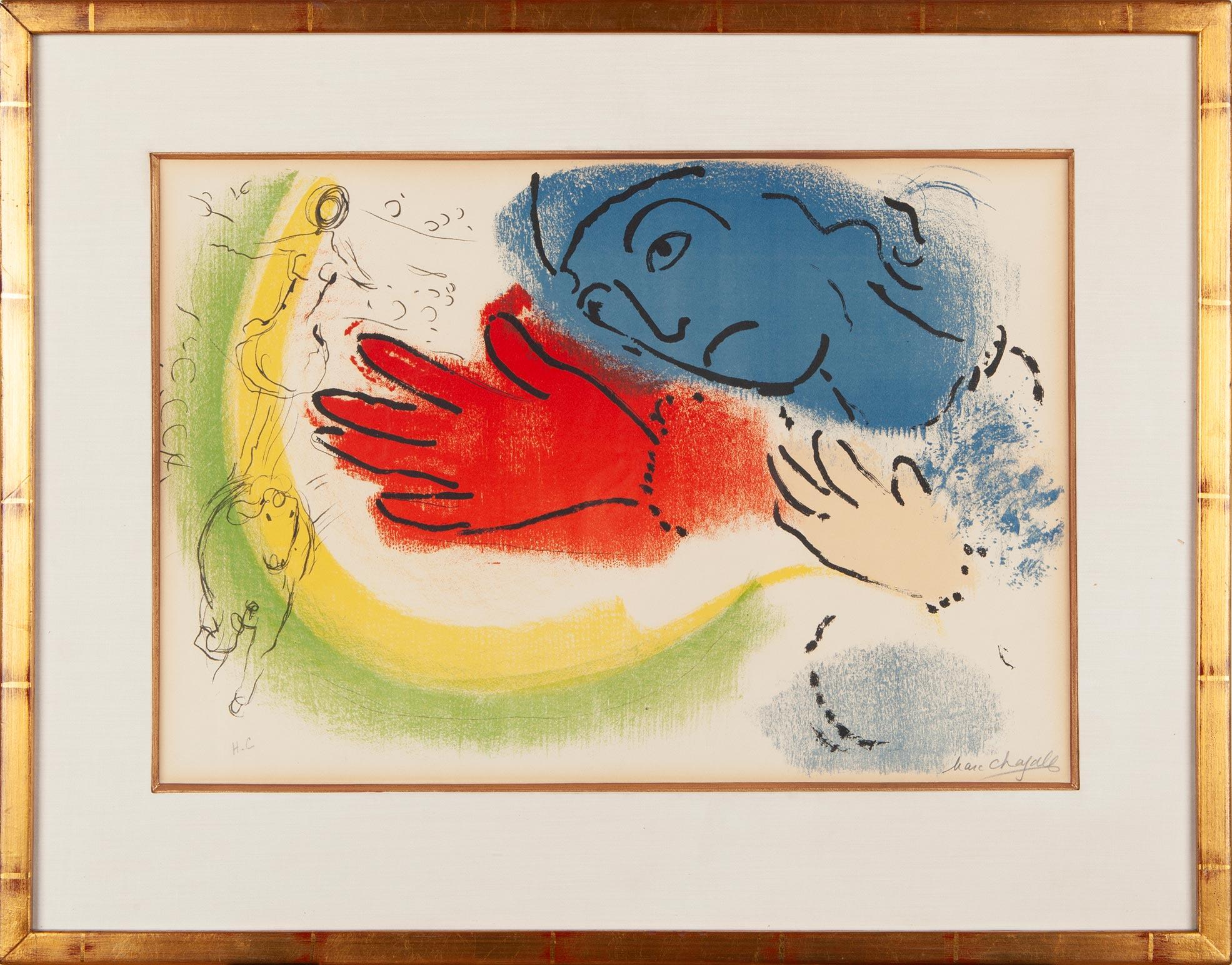 Marc Chagall Figurative Print – Femme Ecuyere