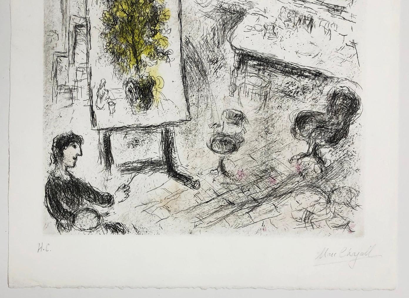 Von Celui Qui Dit Les Choses Sans Rien Dire (Cramer 99) (Surrealismus), Print, von Marc Chagall