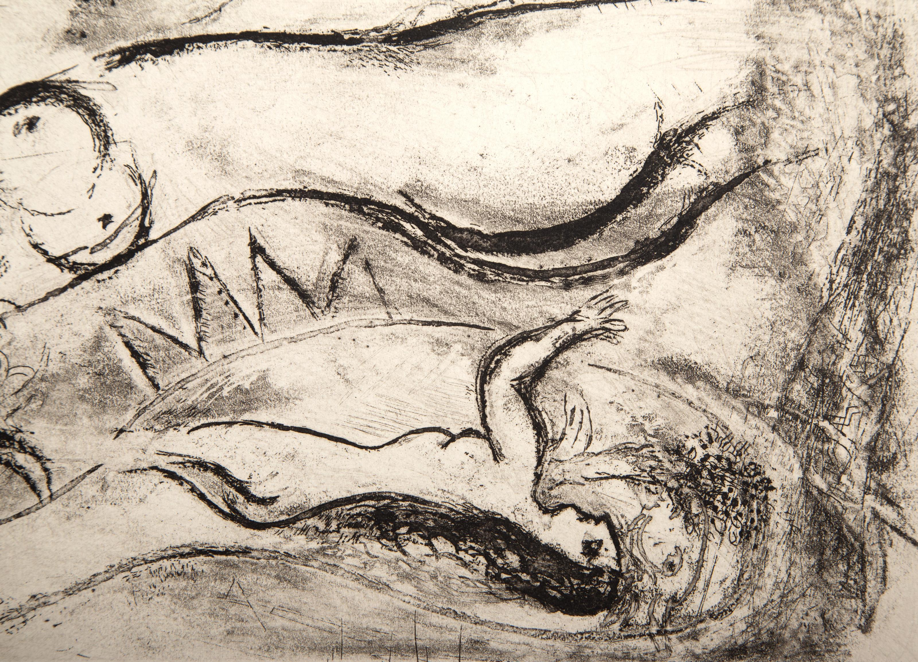 Full Moon, Surrealist Etching by Marc Chagall For Sale 2