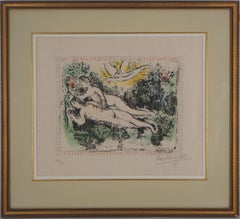 Lovers (Adam and Eve) - Original lithograph, Handsigned & Numbered /50 