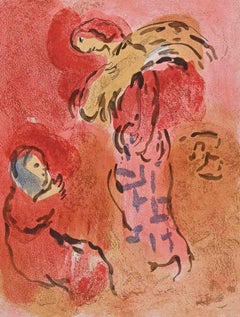 Gleaner Ruth - Lithograph after Marc Chagall - 1963
