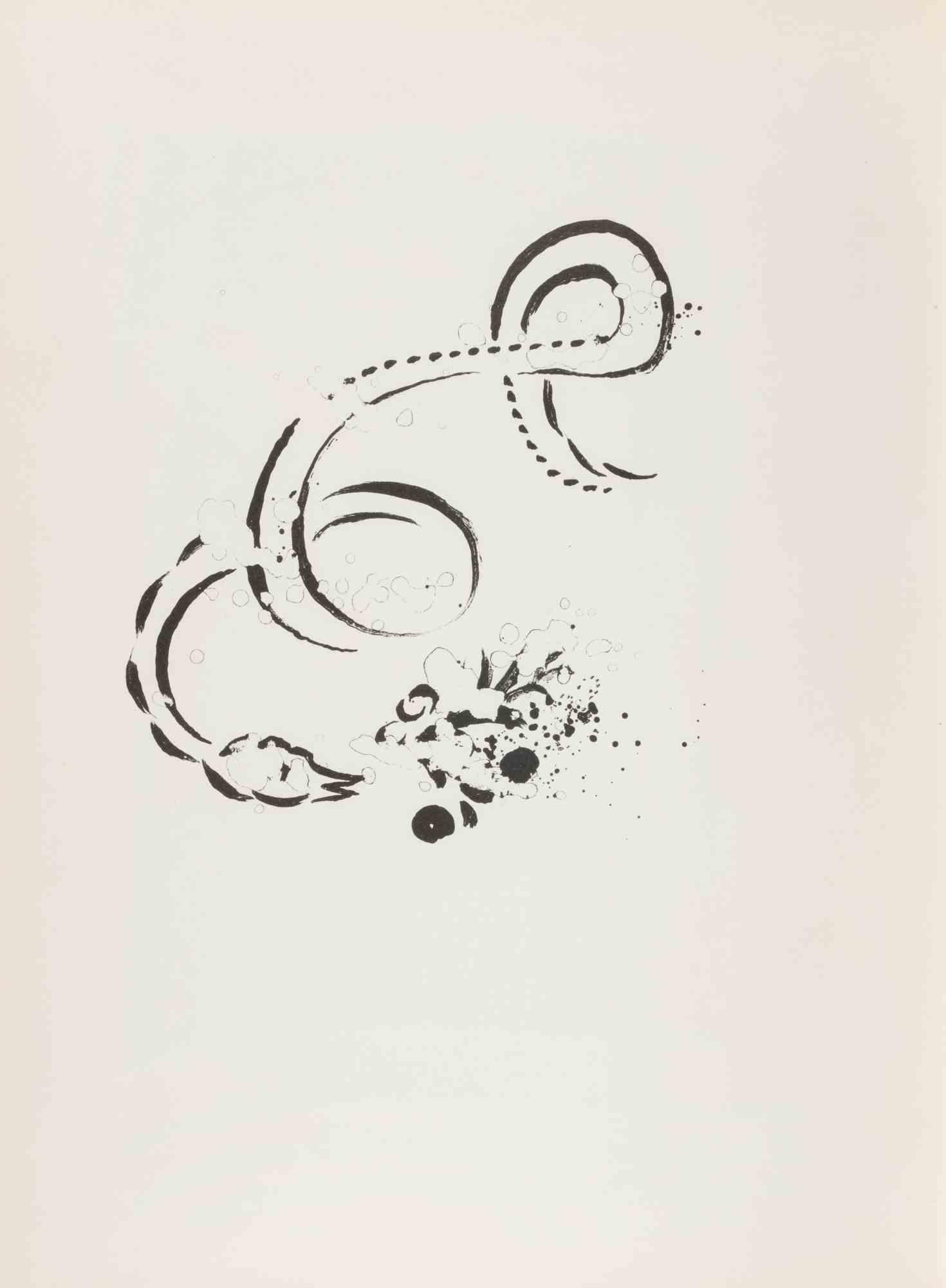 Dios y Eva - Litografía de Marc Chagall - 1960 1