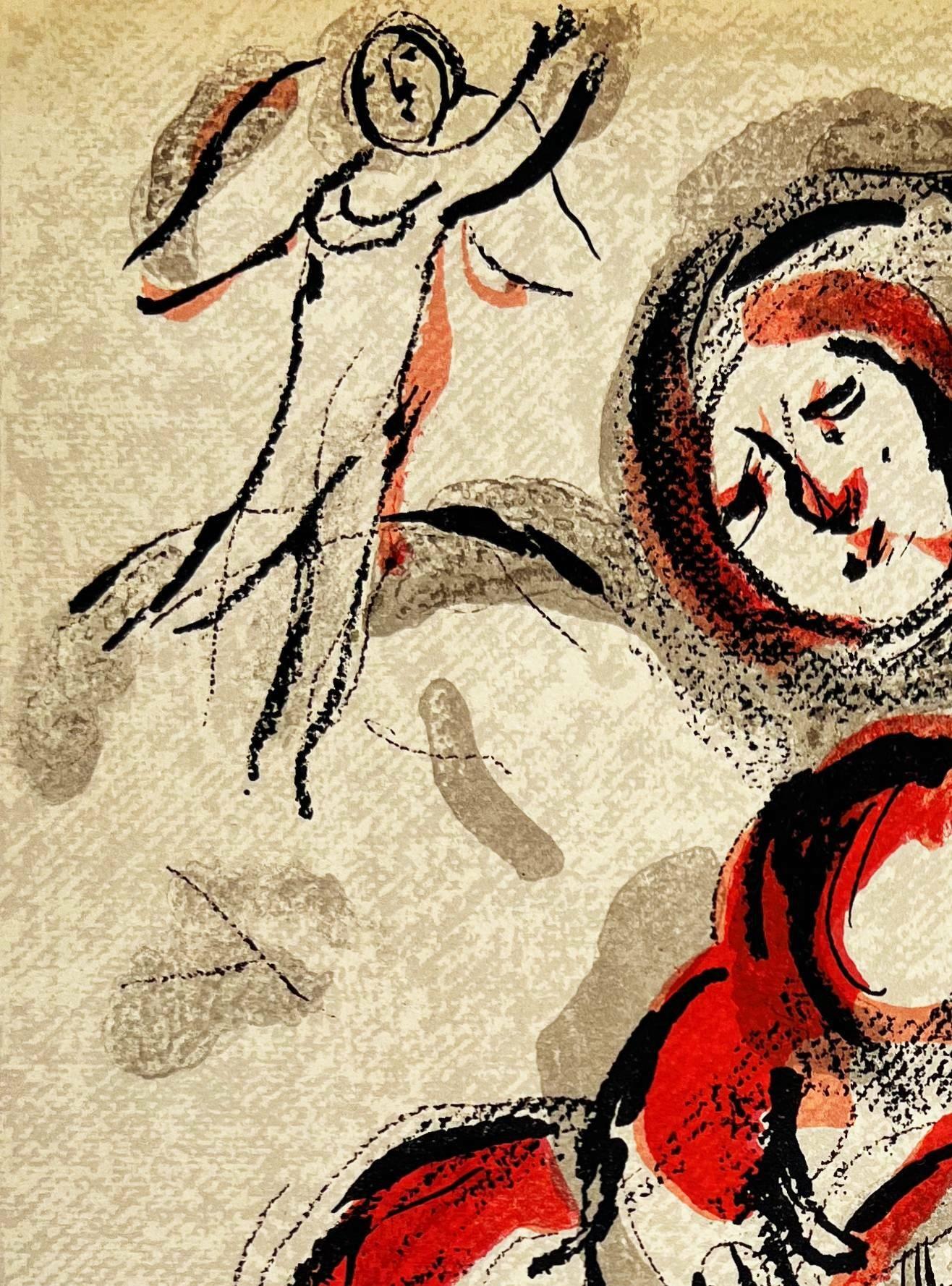 Hagar in the Desert - Print by Marc Chagall