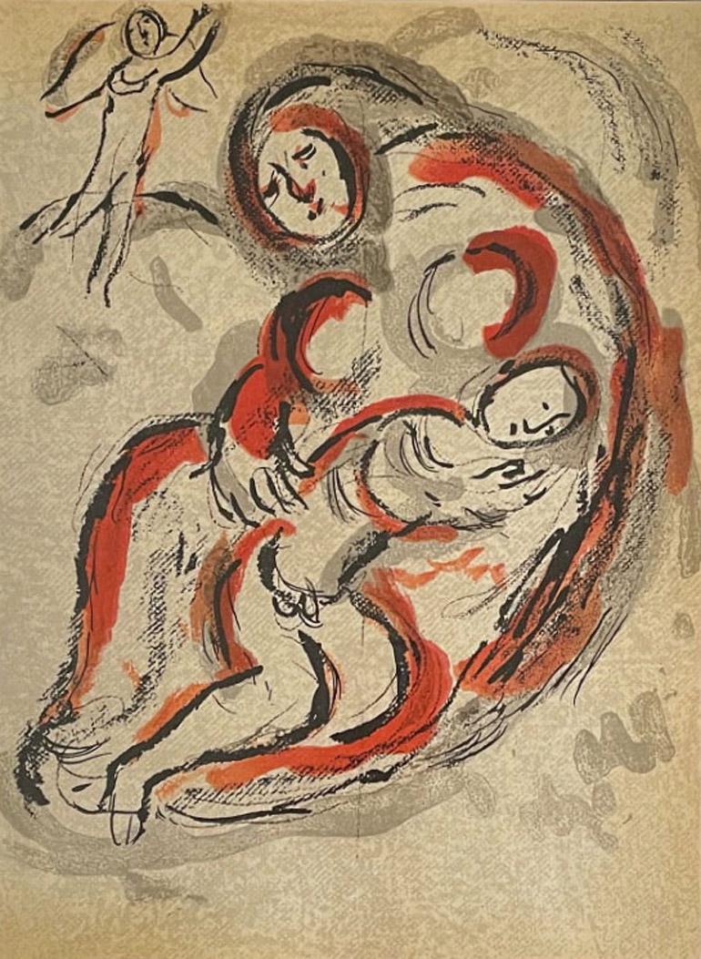 Marc Chagall Nude Print - Hagar in the Desert