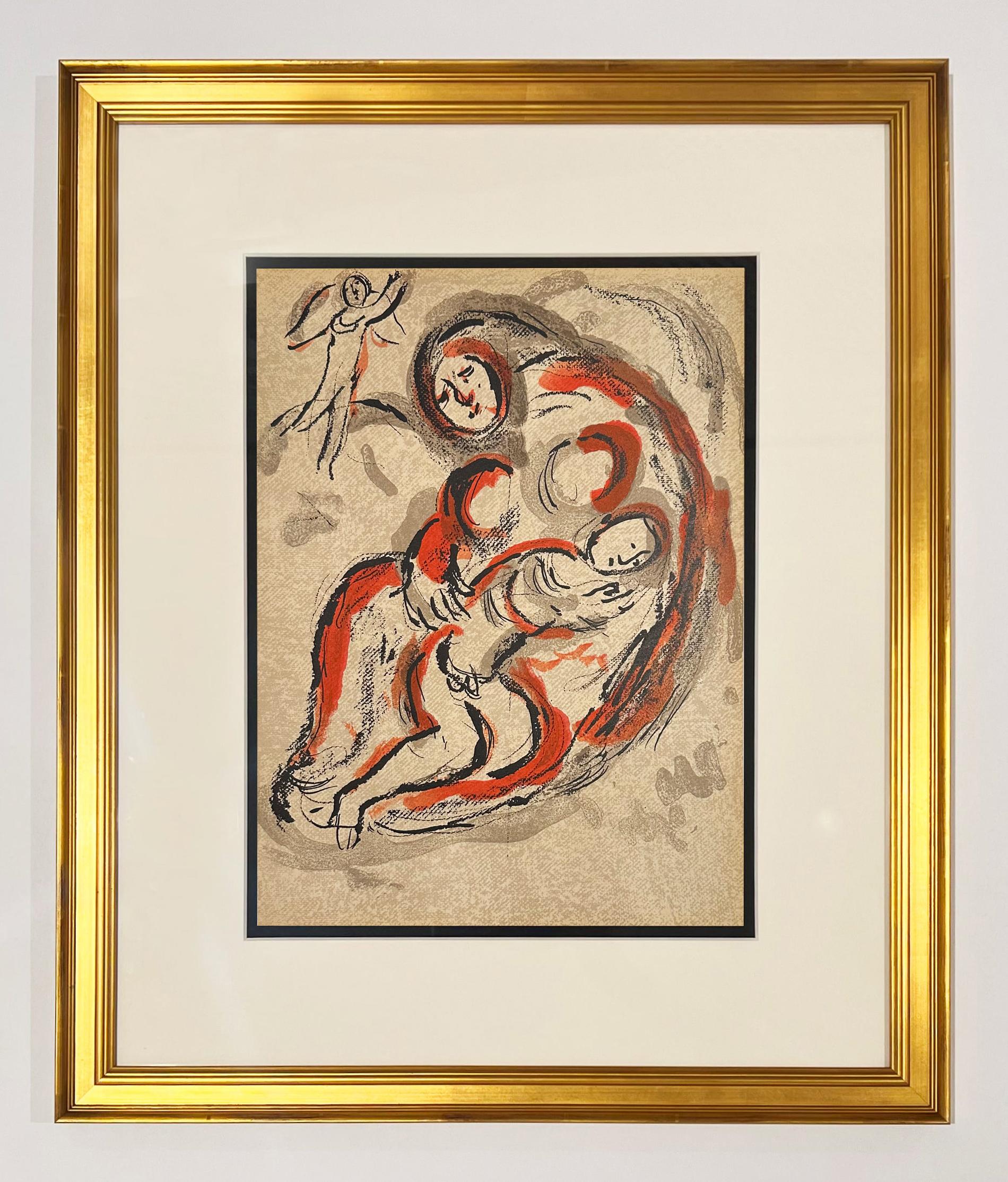 Hagar in the Desert - Print by Marc Chagall