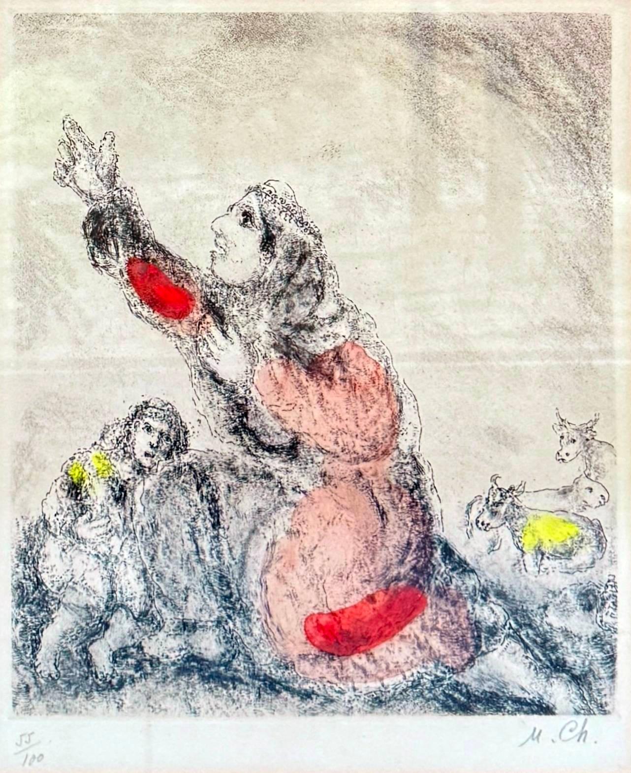 Hannah Praying to God - Modern Art by Marc Chagall