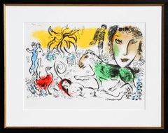 Homecoming, Modern Art Lithograph by Marc Chagall