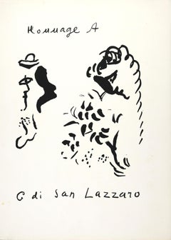 Hommage à San Lazzaro - Lithographie d'après Marc Chagall - 1975