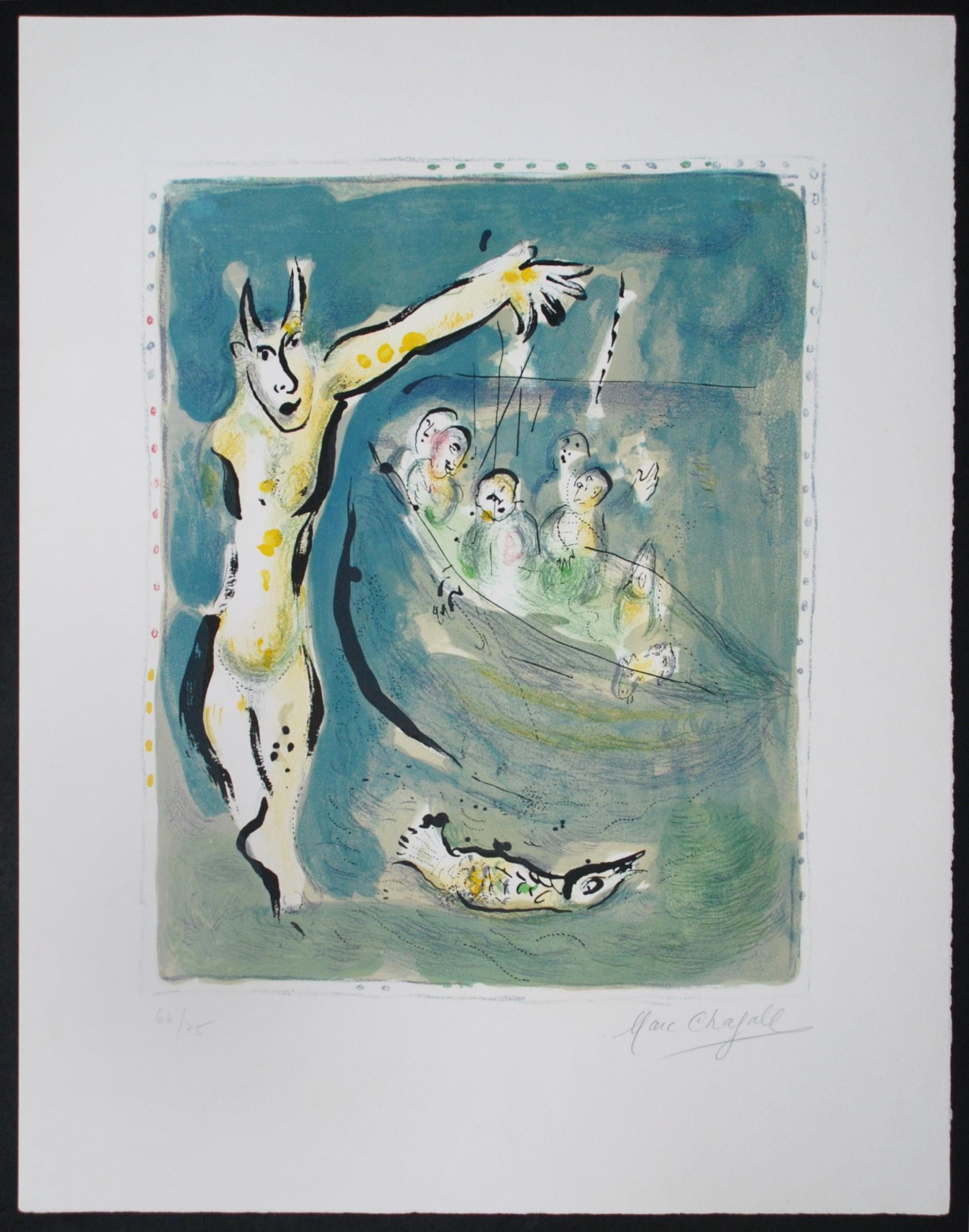 Marc Chagall Figurative Print - In the Land of the Gods: Aeschylus