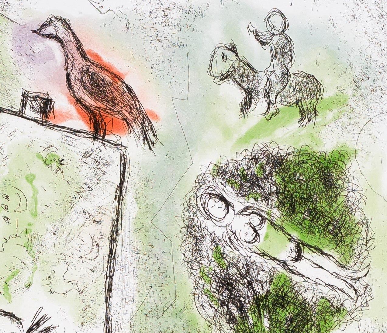 Inspiration, 1981 (Les Songes #8) (Moderne), Print, von Marc Chagall