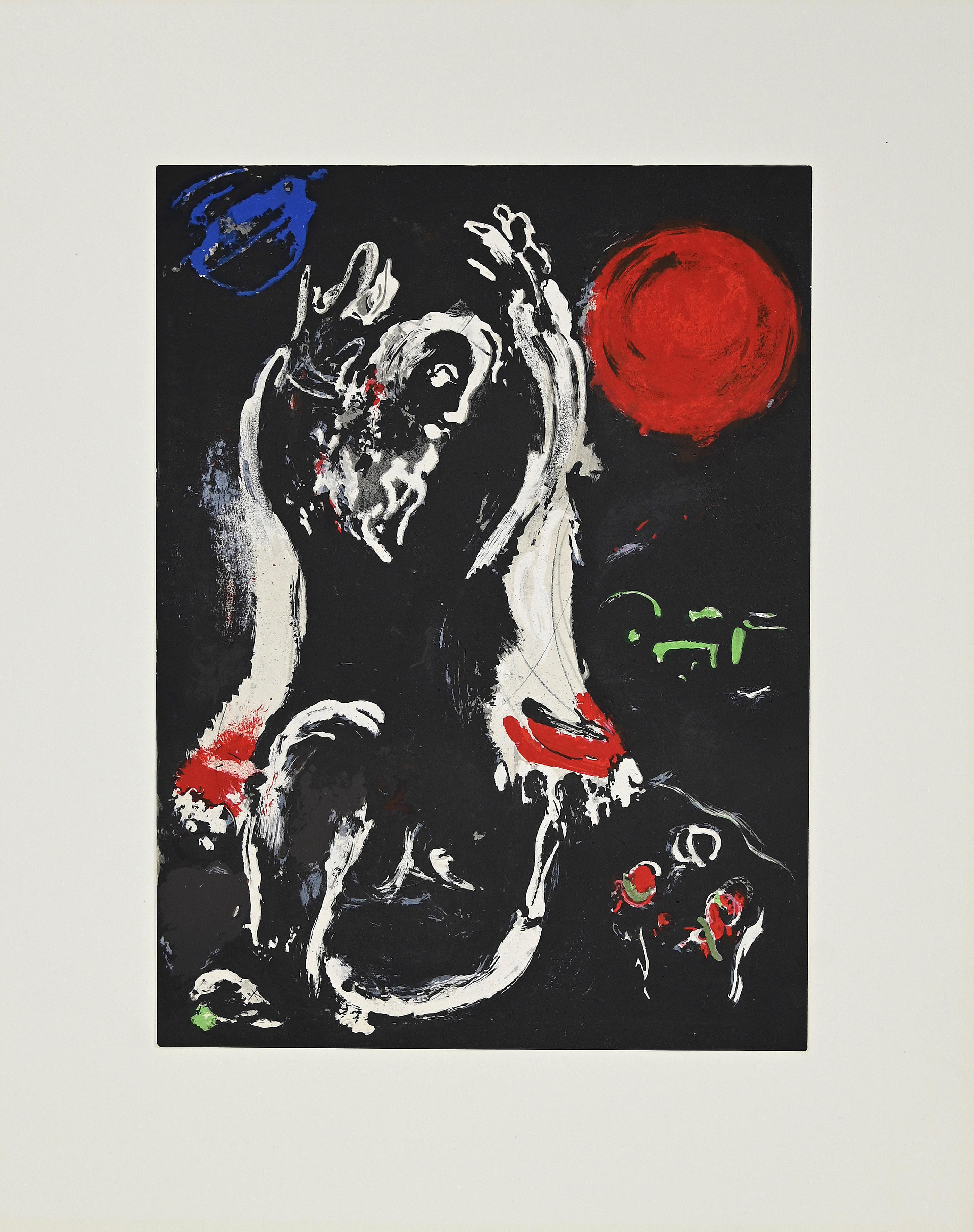Isaiah - Original Lithograph by M. Chagall - 1956 - Print by Marc Chagall