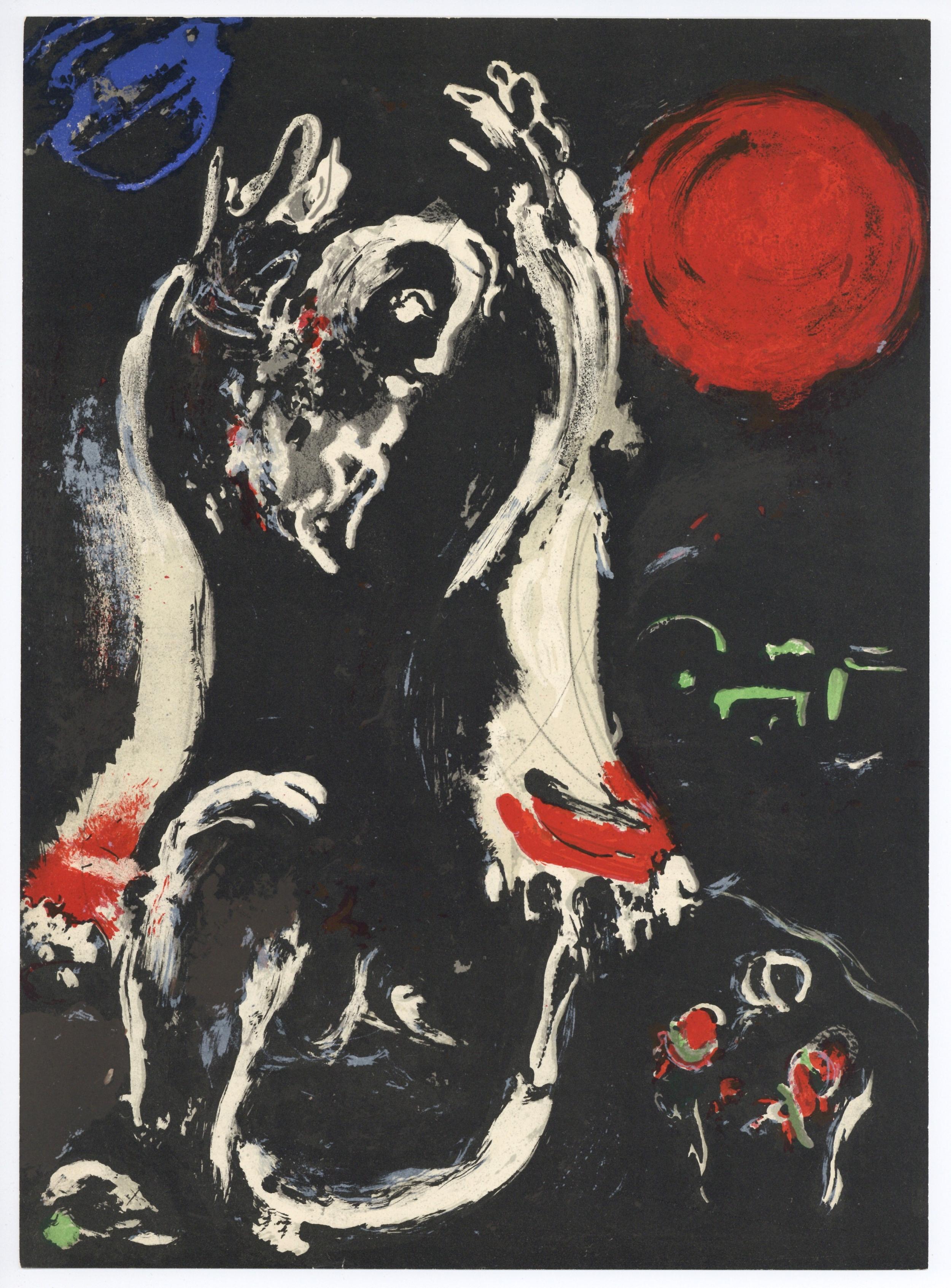 Portrait Print de Marc Chagall - "Isaías" litografía original